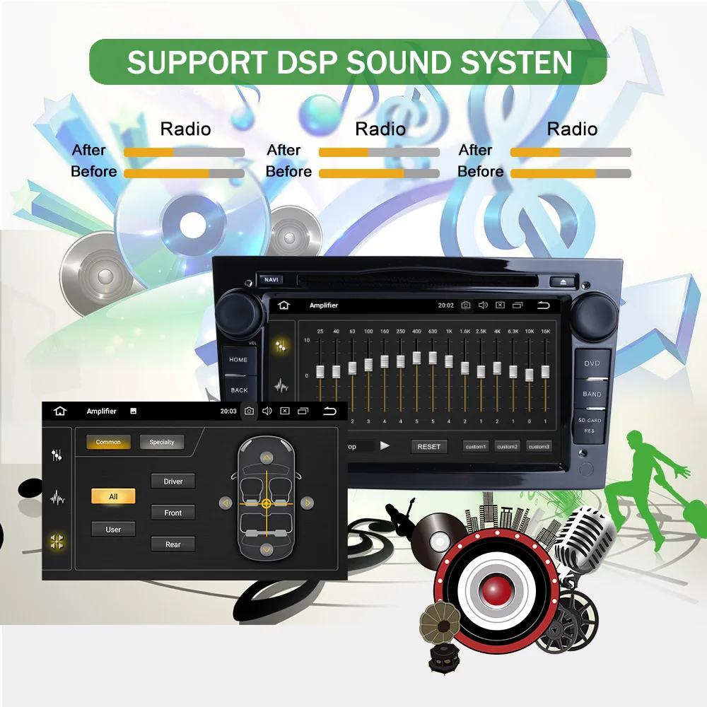 Best Bonroad 2Din Android 9.0 Car Radio DVD Multimedia Player For Opel /Vauxhall/ Antara/ VECTRA /ZAFIRA /Astra  J GPS Navigation 2
