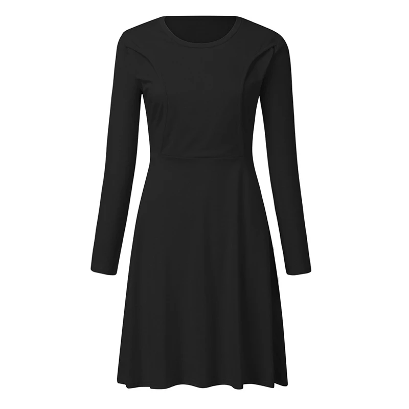 ENXI/Одежда для мам с длинным рукавом; Платье для кормящих мам; платья для беременных женщин; осенне-зимние платья; женская одежда