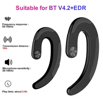 

Q25 TWS Wireless Bluetooth Ear-Hook Bone Conduction Earphone Headset with Mic