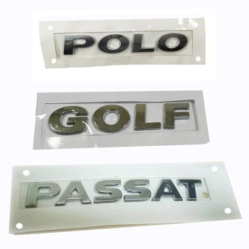 

New Car Sticker Styling 3D ABS Letters Emblem Chrome Logo For VW GOLF 5 6 MK4 MK5 MK6 POLO PASSAT B6 B5 B7 Rear Trunk Lid Silver