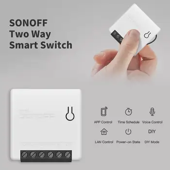 

MINI WiFi Switch Smart Timer Module 10A 2 Way Switch Support APP/LAN/Voice Remote Control DIY For Smart Home Automation