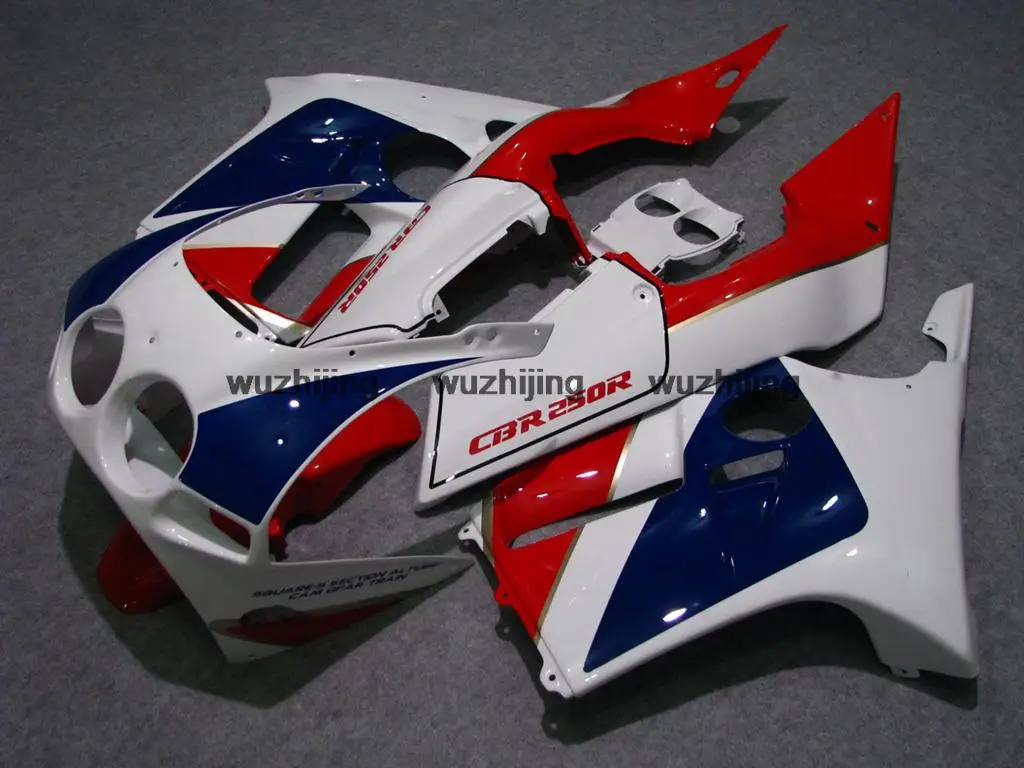 BodyKitsforHondaCbr250rr19881989MC19redWhiteFairingKitsCBR