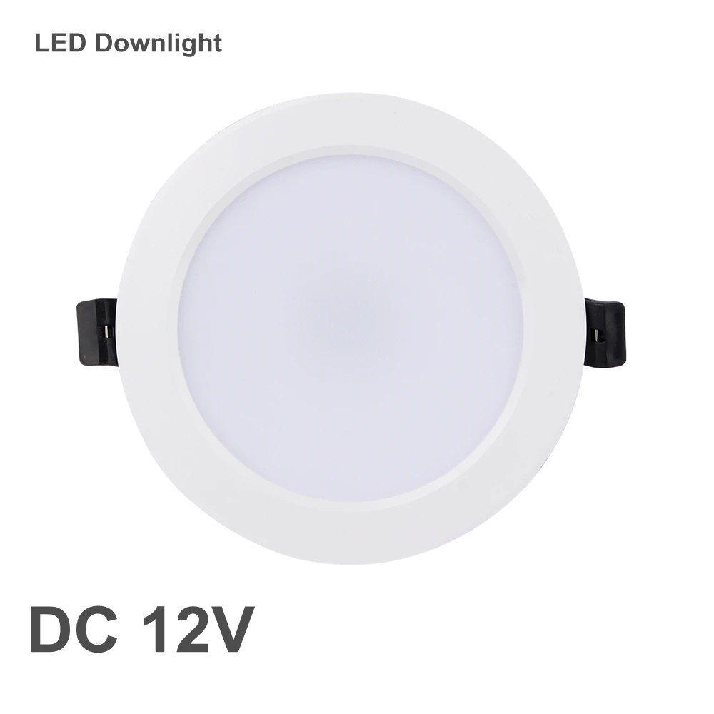 DC 12V Led Downlight 3W 6W 9W 12W 15W 18W 36W LED Ceiling Recessed Grid Aluminium Alloy Round Lamp Spot Light  For 12 Volts
