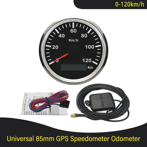 ELING New 85mm GPS Speedometer 120km/h 200km/h Speed Gauge Odometer UTV Motorcycle Marine Boat Buggy 12V/24V With Red Backlit - Image 12