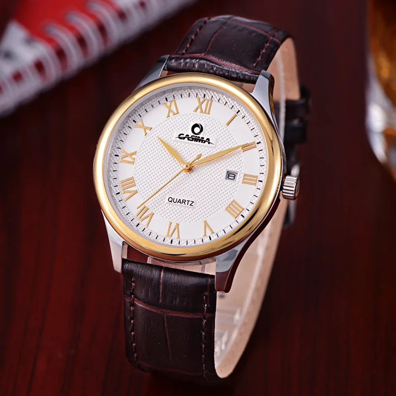 

Fashion Simple Gentleman Business Watch between KingStone English Watch Leather Belt Waterproof Casual Business MEN'S Watch Cale