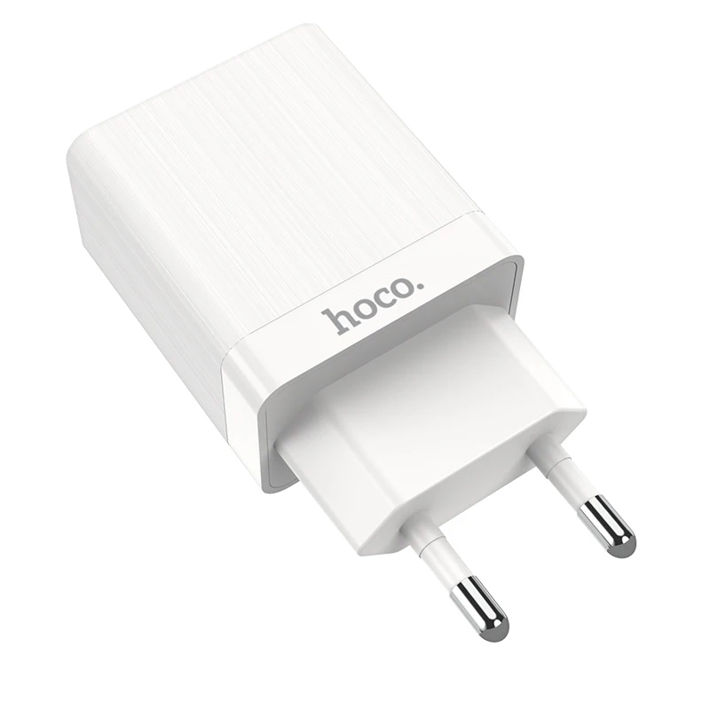 HOCO C51A 10 шт./лот 5 в 2.4A USB зарядное устройство для iPhone 11 Xs Max ЕС вилка настенное зарядное устройство адаптер для samsung Xiaomi huawei