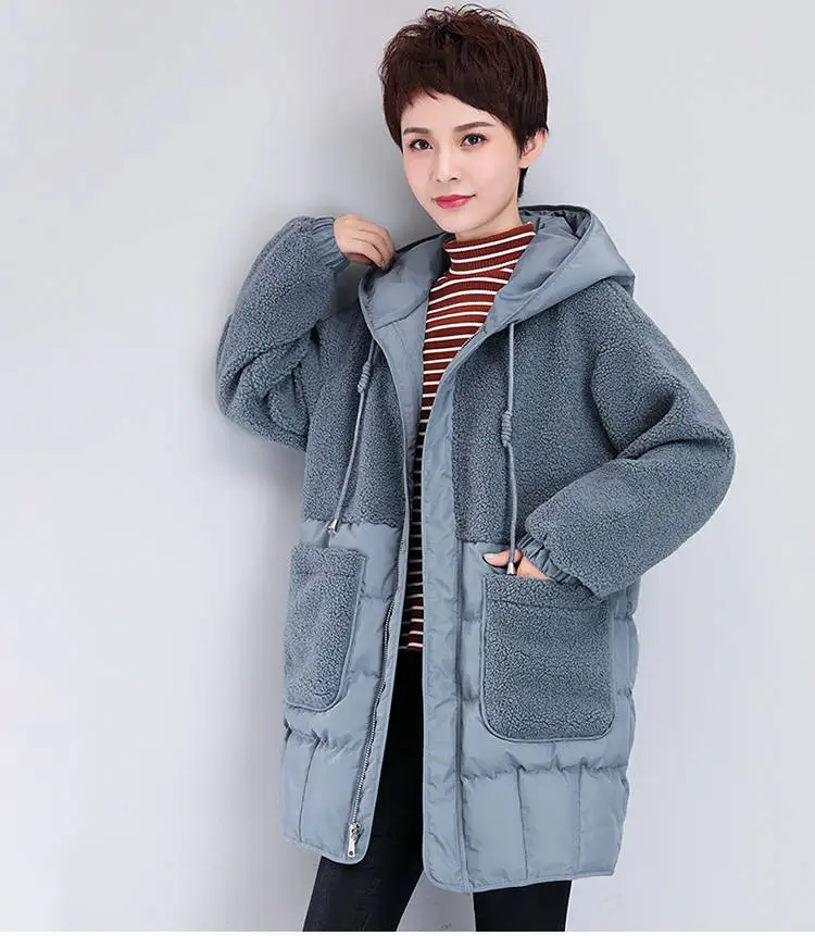 Женский зимний пуховик, модная куртка, толстое теплое пальто, женская хлопковая парка, длинная куртка, зимняя куртка с капюшоном