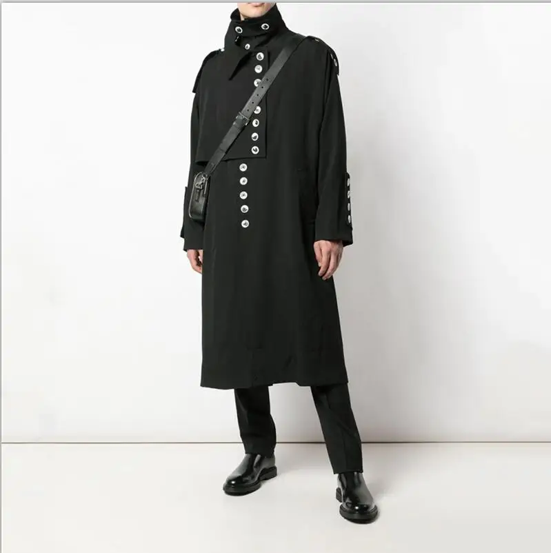 11 S-7XL! Осень Зима Новая мужская Свободная ветровка Молодежная Джокер Модное Длинное Пальто Повседневное шерстяное пальто куртка - Цвет: 11