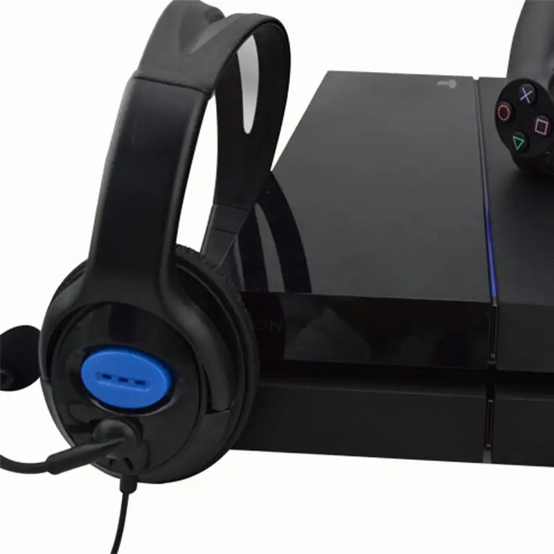 Стерео проводные игровые гарнитуры наушники с микрофоном для PS4/PC