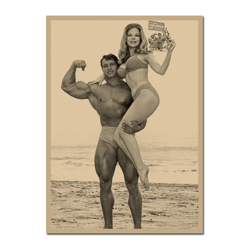 Canvas Print Arnold Schwarzenegger Retro Poster Bodybuilding Motivational  Poster For Living Room Decor Bar Decoration-010 - Painting & Calligraphy -  AliExpress