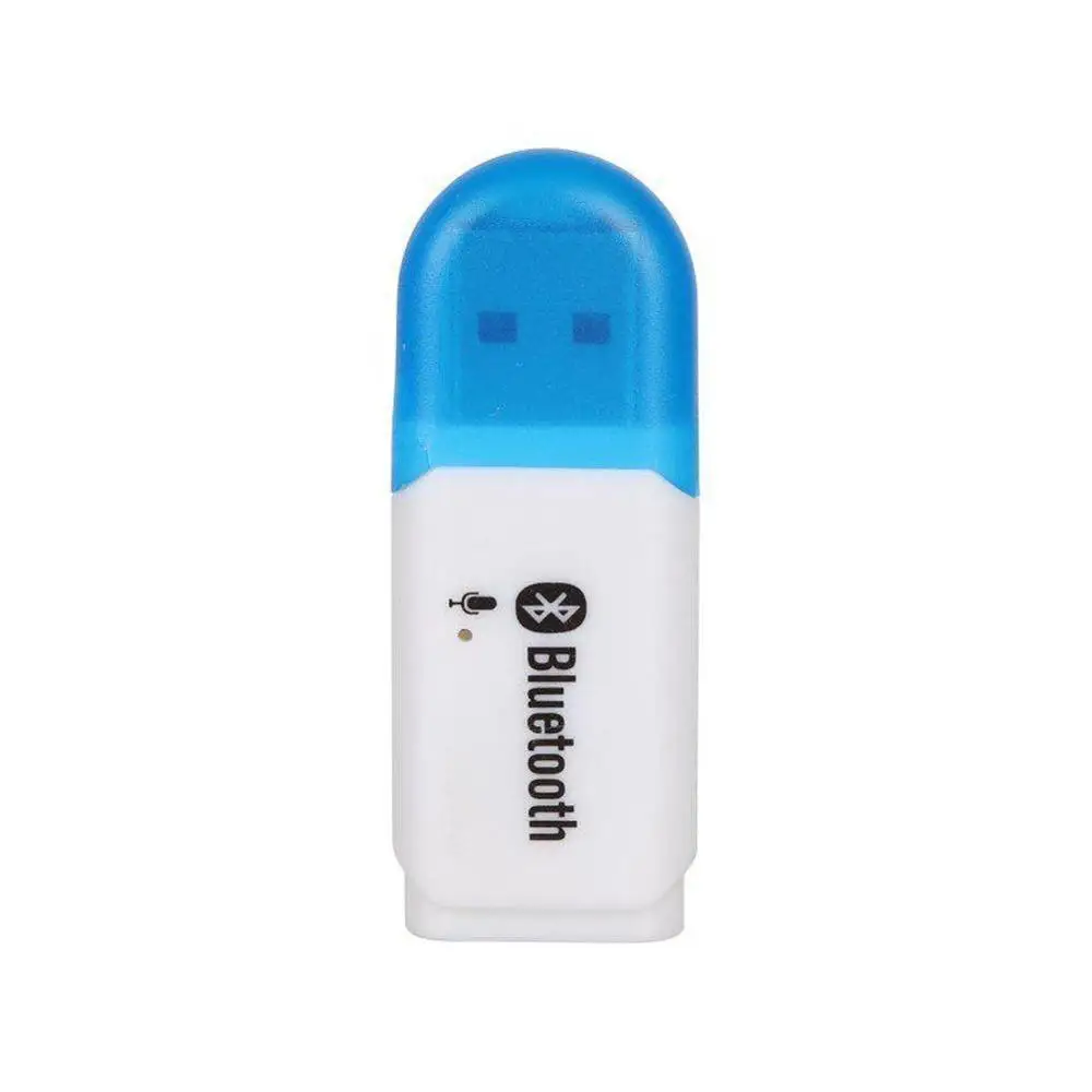 blue Bluetooth беспроводной USB приемник AUX автомобильный аудио адаптер Mp3 плеер Громкая Связь Динамик для автомобиля Комплект микрофонов автомобиля - Название цвета: blue