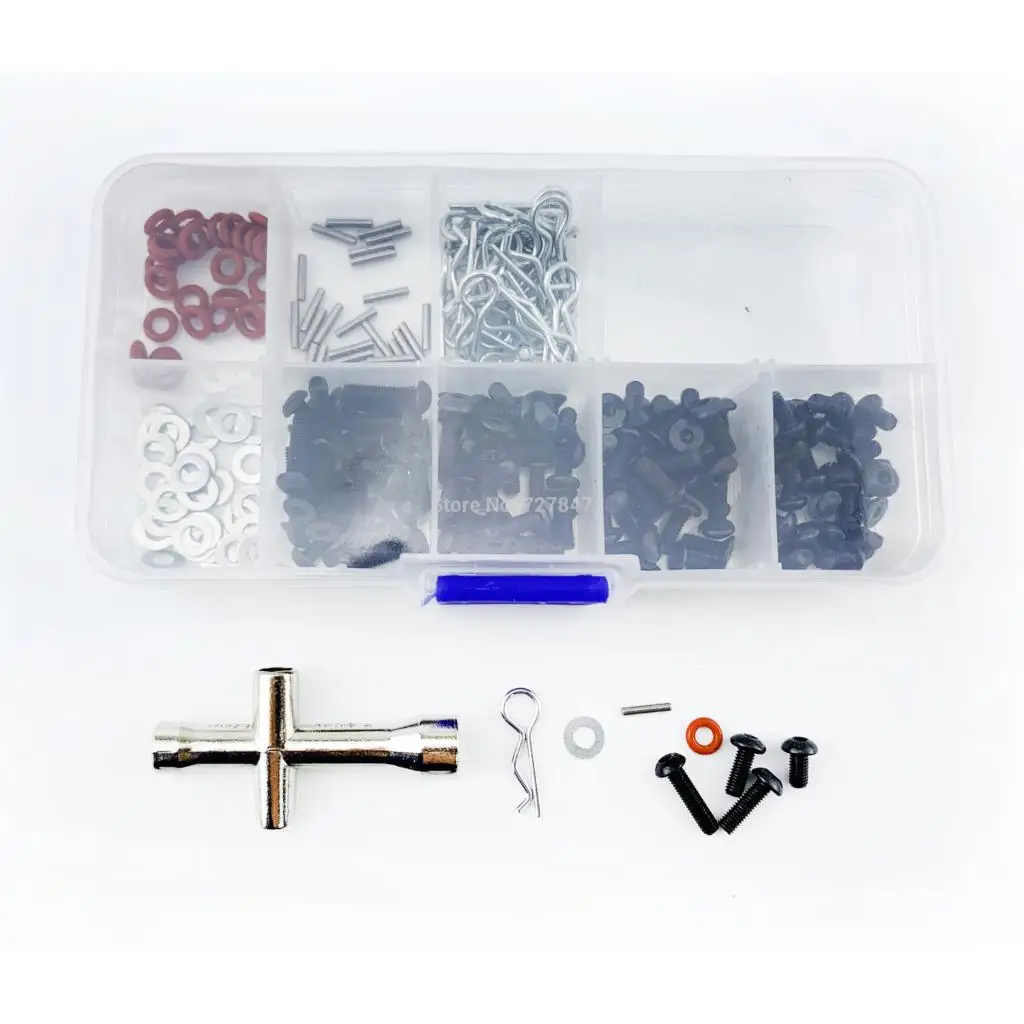 

270 Pcs NEW Practical Special Repair Tool and Screws Box Set for 1/10 HSP RC Car include Hexagon Wrench