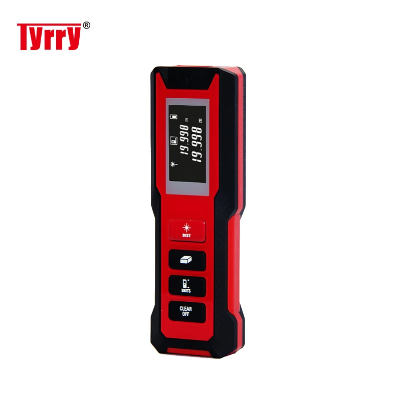 

TYRRY Laser Distance Meter 30M 45M Battery-Powered Laser Range Finder Building Roulette ruler Digital Trena Laser Rangefinder