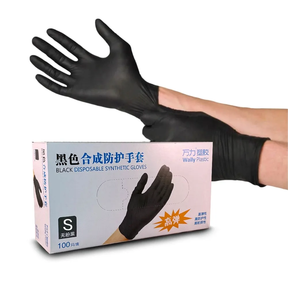 Guantes Vinilo Negro