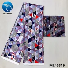 LIULANZHI сатин Анкара воск 4 ярдов шифон шарф 2 ярдов принты воск шелковый атлас для вечернего платья шитье Африканский Атлас ML45S01-29