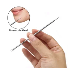1 шт., профессиональная игла для удаления прыщей из нержавеющей стали, инструмент для удаления черных точек, инструмент для удаления прыщей, прыщей, пятен, инструмент для красоты лица