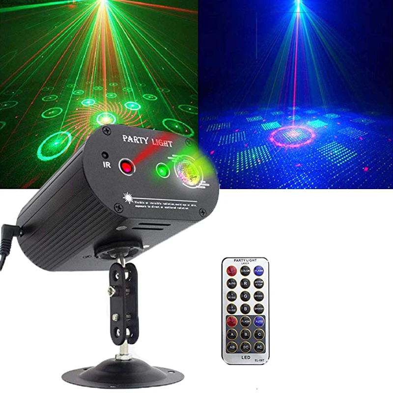 Светодиодный RGB диско-сценический светильник с голосовым управлением