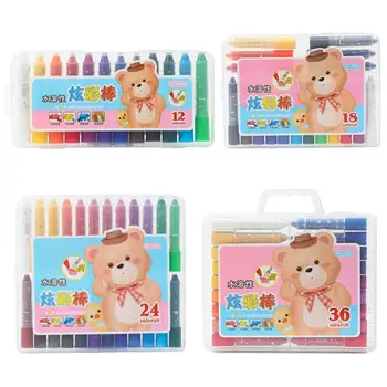 

12/18/24/36 Colors Wax Crayon Oil Pastel Pen Candy Color Drawing Painting Graffiti Student Stationery Art Supplies