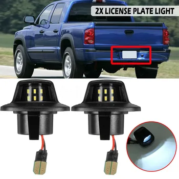 

Parts License Plate Light Accessories Auto 2Pcs 12V DC LED For Mitsubishi Raider Dodge Dakota