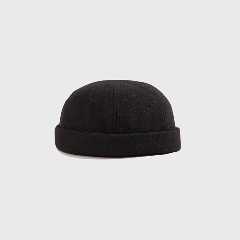 Уличная вязаная шапка без полей в стиле хип-хоп, кепка с черепом Docker, дыня, моряк, короткая шапка, шапки на зиму и осень, Повседневная винтажная Шапка-бини