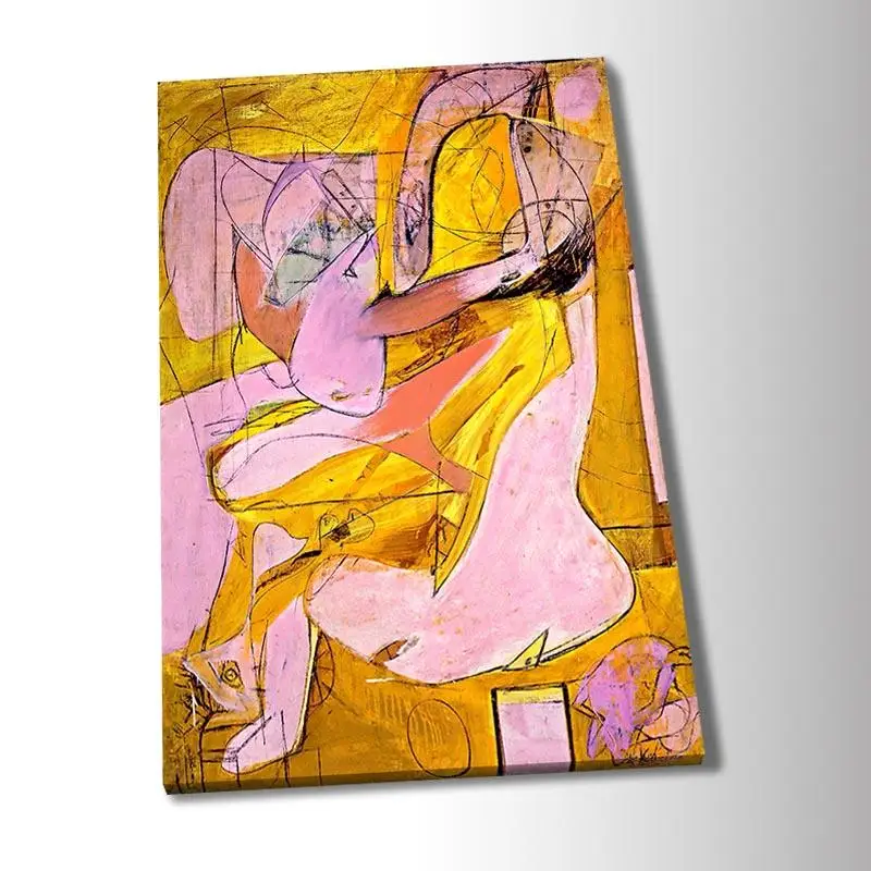 Modern Simple Art Canvas Willem De Kooning Artist Poster Wall Decoration Corridor Room | Дом и сад