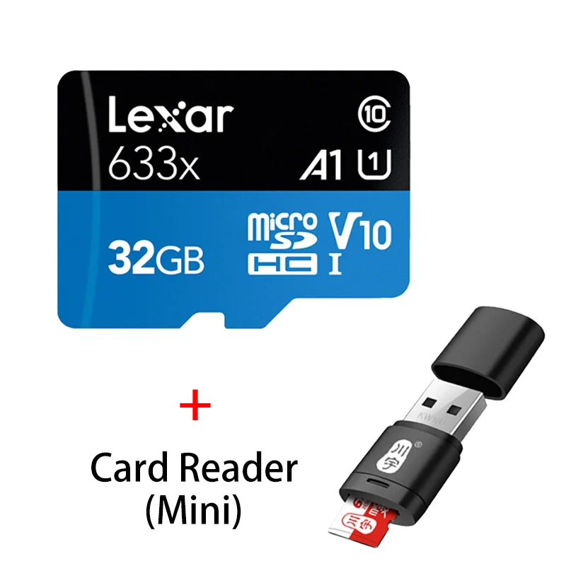 Lexar Micro SD 128 ГБ 32 ГБ 64 Гб 256 ГБ 512 Гб 16 Гб Micro SD карта SD/TF флэш-карты памяти 32 64 128 Гб microSD для телефона 633X - Емкость: TF633X-032G-C286