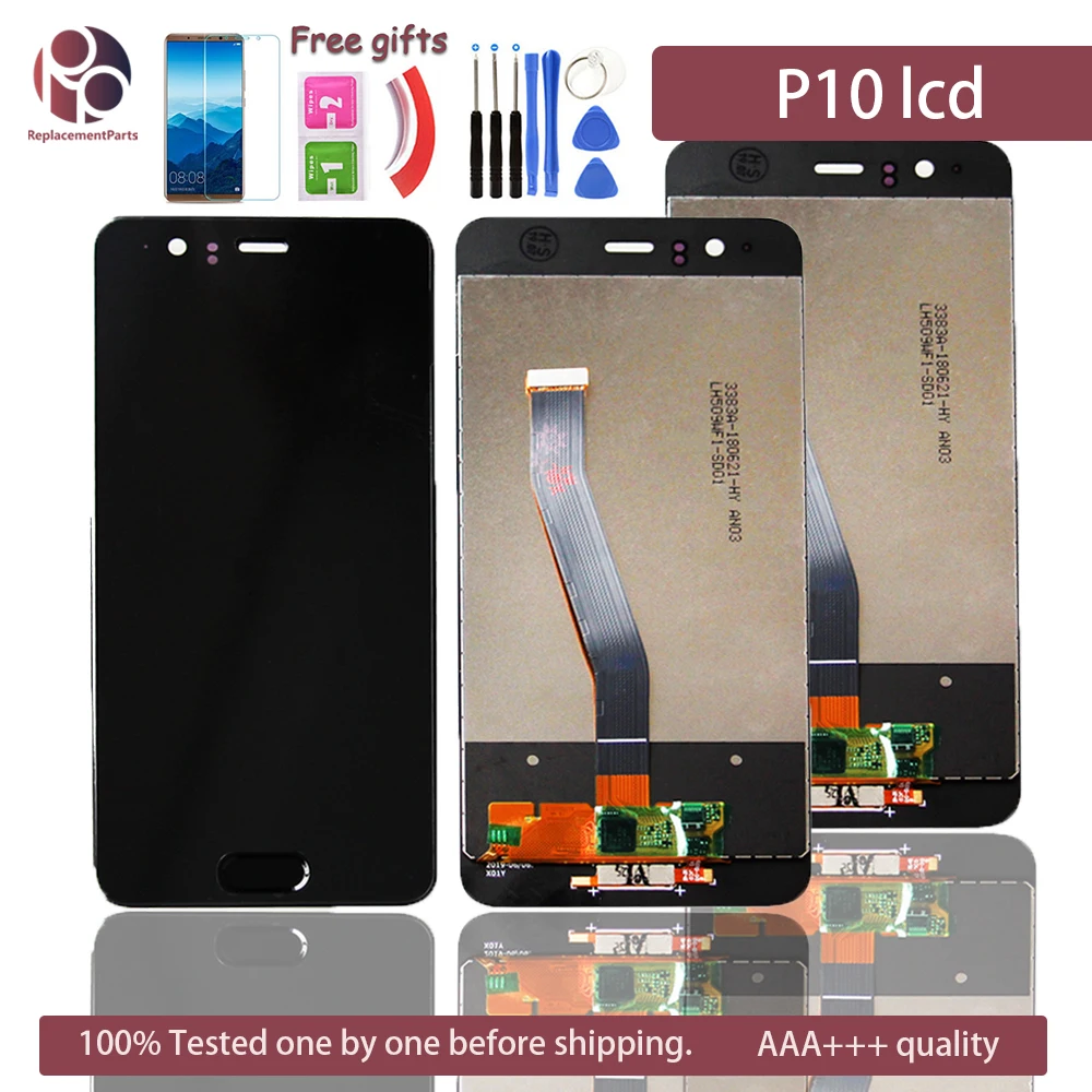 Запасные части 5 1 ''дюймовый ЖК-дисплей для huawei P10 lcd кодирующий