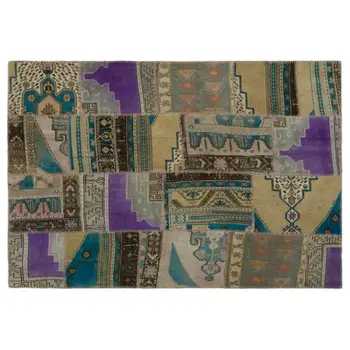 

Handmade Natural Vintage Anatolian Patchwork Area Rug 156x226 Cm-5'1''X7'5''