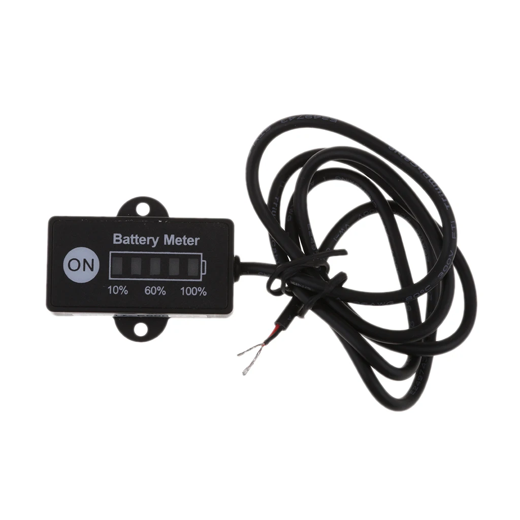 12V 24V светодиодный индикатор батареи измерительный прибор для мотоцикла автомобиля морской ATV