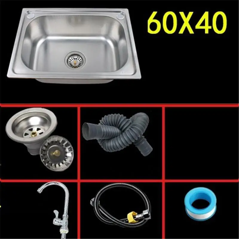 Version E Inoxidable Inox Lavello Gootsteen Evier De Cuisine Zlewozmywak кухня Куба Pia Cozinha Fregadero Lavabo мойка для овощей - Цвет: Version E