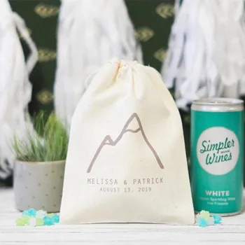 

personalise 10pcs Forest Wedding Welcome Bags,Mountain Wedding Welcome Bag,Winter Wedding Bags,Fall Autumn Party Favor Bag