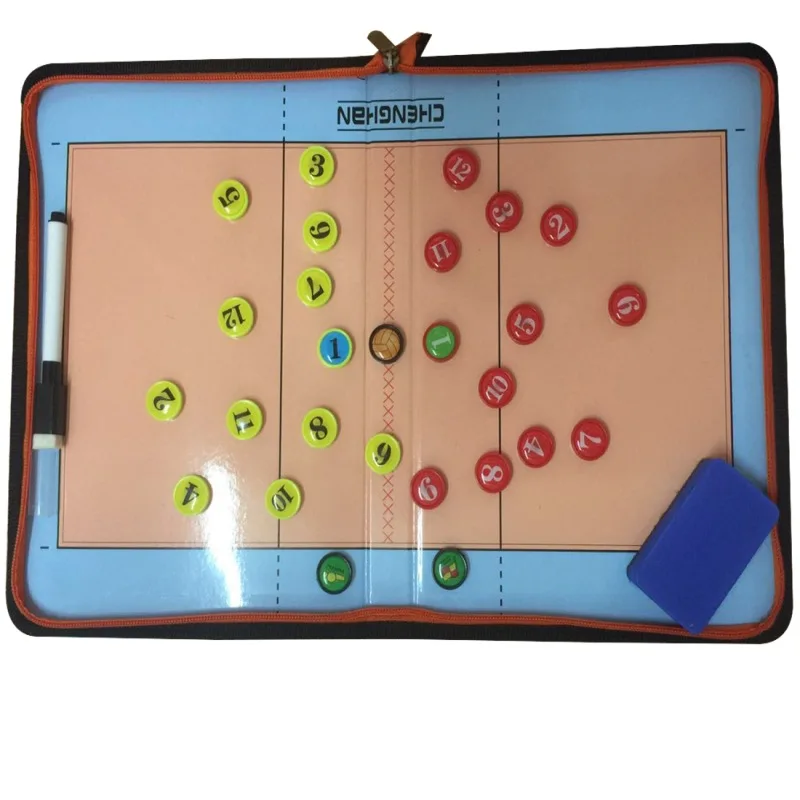 

Zip Volleyball Coaching Board Instructor Command Board dui zhe shi Tactical This Wipable Write with Magnetic
