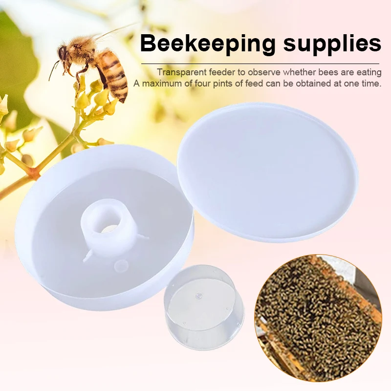 

Bee Feeder Round Top Hive Bee Equipment Beekeeper Beekeeping Feeder Tool GHS99