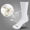 YUEDGE 5 Pairs Unisex Breathable Comfortable Cotton Cushion White Casual Sports Crew Socks ► Photo 2/5