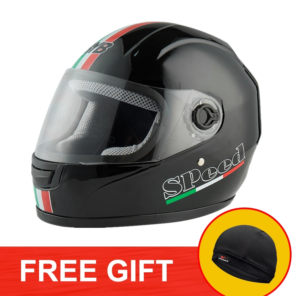 

BYB Motorcycle Full Face Helmet Motocross Racing helmet Anti- Fog Lens Motorbike with Helmet Warming Scarf Motor Racing Touring