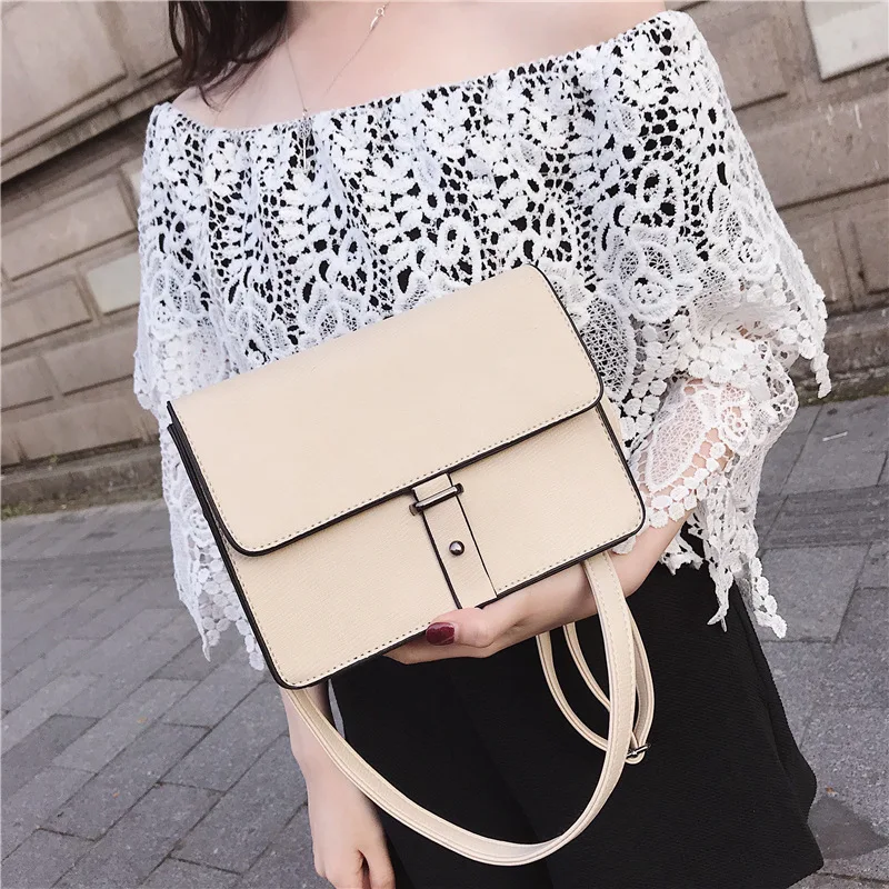 

Fashion Bags Women's 2020 New Style Fashion Summer Korean-style Casual Shoulder Bag Versatile Shoulder Square Sling Bag Retro WO