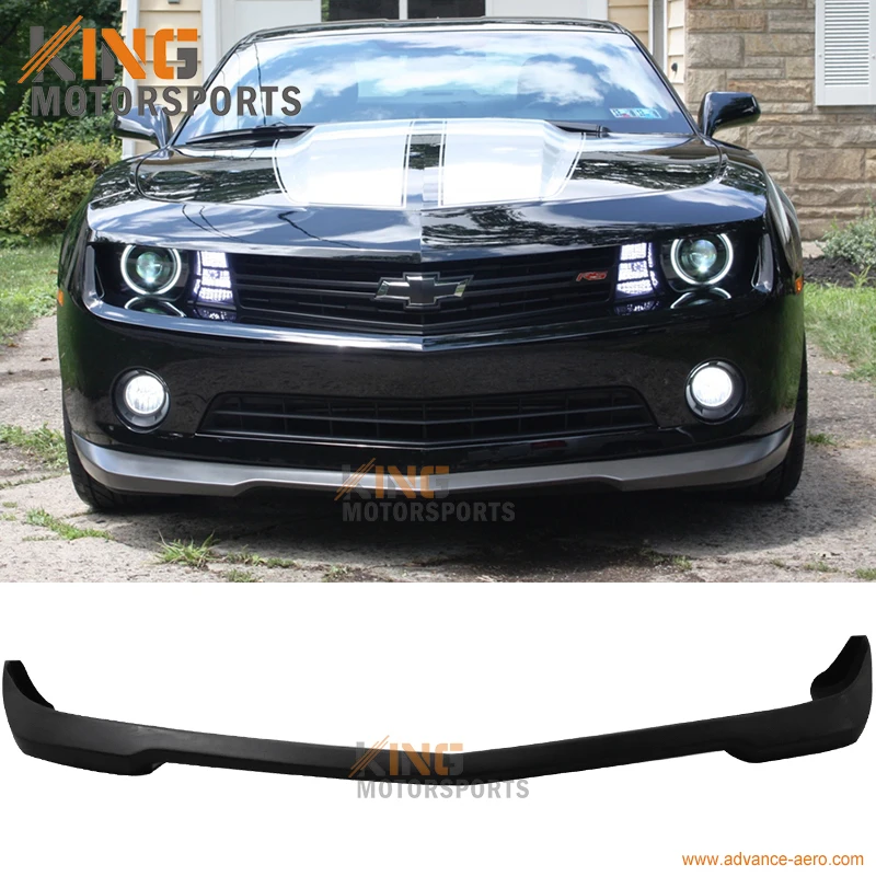 Подходит для 2010 2011 2012 2013 Chevrolet Camaro V6 SS Стиль переднего бампера губ неокрашенные-PU