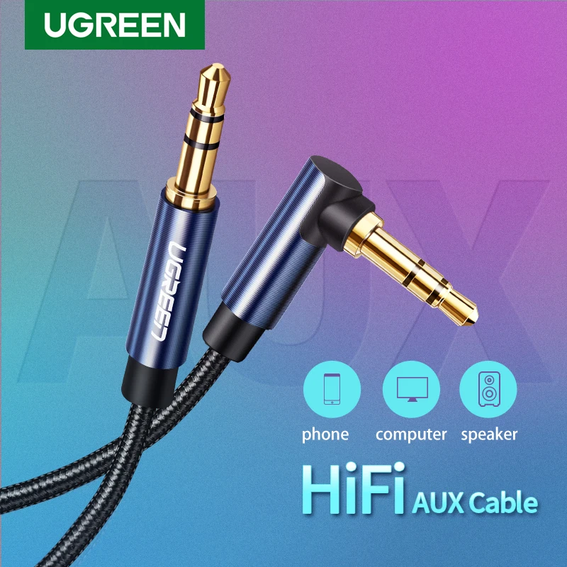 Аудиокабель Ugreen со штекером 3 5 мм Aux кабель аудиокабель вспомогательное