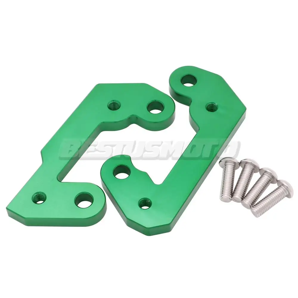 CNC алюминиевый мотоцикл Rearset база подножки задние для Kawasaki NINJA 400 NINJA400 NINJA250 NINJA 250 Z400 Z 400 - Цвет: Зеленый
