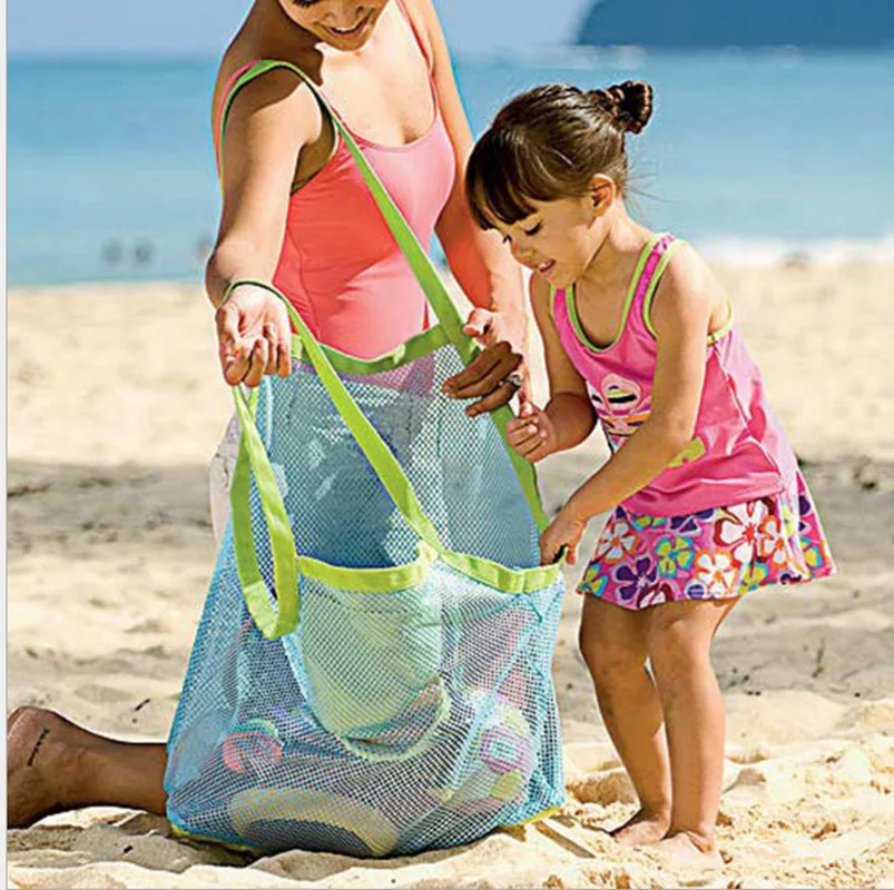 DE Strand Spielzeug Aufbewahrungstasche Tote детская складная пляжная сумка Taschen