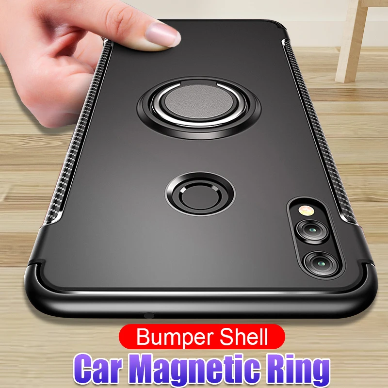 Luxury Shockproof Magnetic Phone Case For huawei P20 Lite Pro P10 MATE 20 Cover Honor 8X MAX 10 Ring Car Holder |