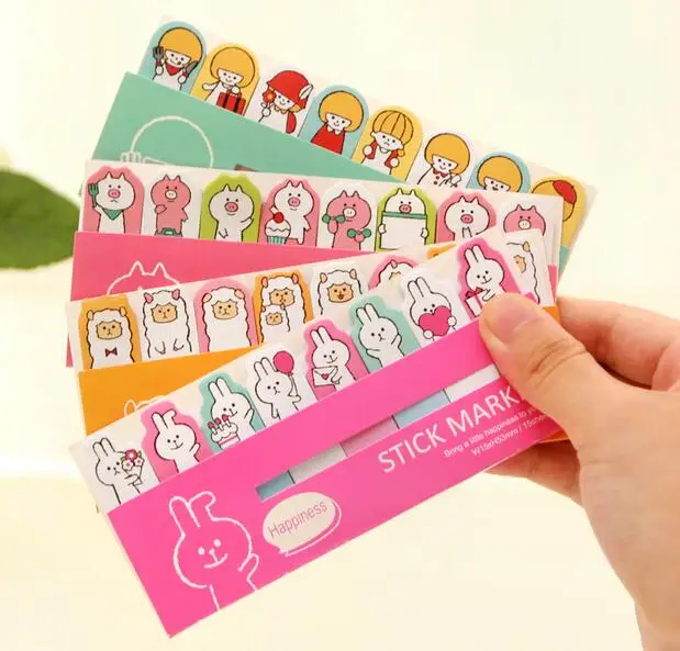 30PC/lot Cute holiday Animal series Sticky Notes marker notepad memo zakka stationery office School supplies wholesale |