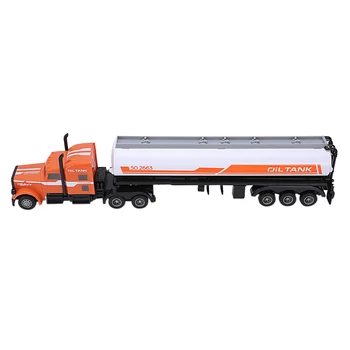 

1:32 2.4G Four-Way Simulation Oil Tank Container Tractor Rc Remote Control Car Children Gift Toy