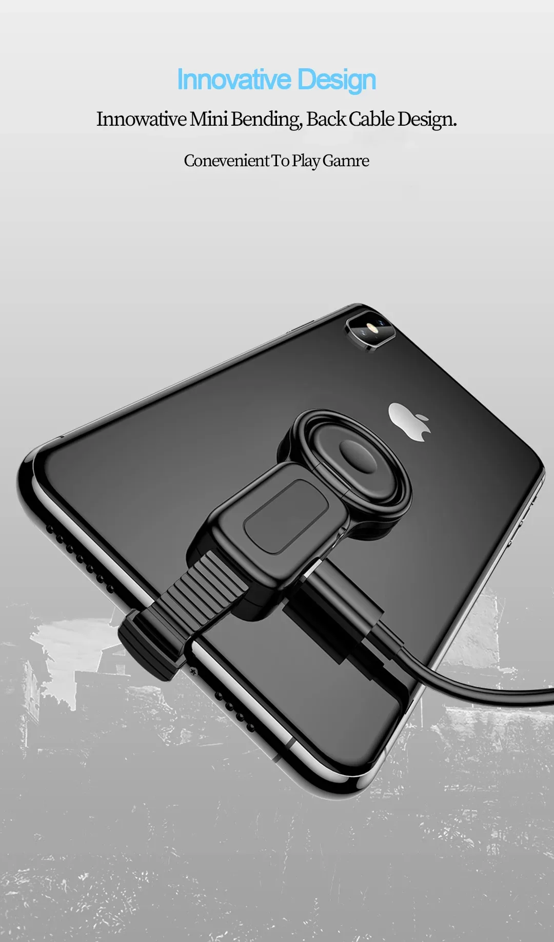 Для iphone 7 8 X освещение до 3,5 мм аудио зарядное устройство двойной адаптер с держателем кольца пальца Быстрая зарядка для iphone IOS сплиттер OTG