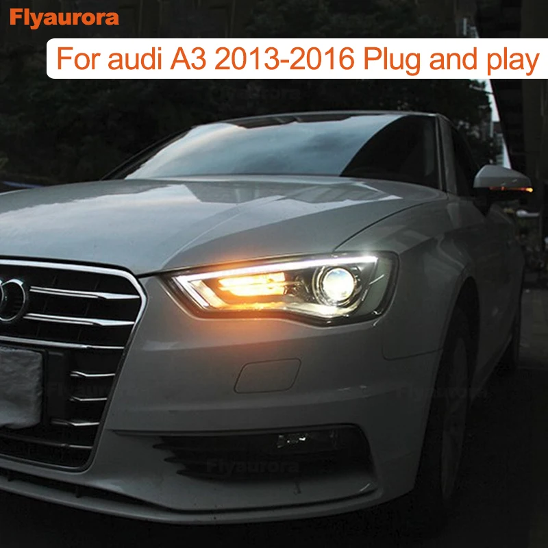 Для AUDI A3 фары 2013-2016 для A4 A5 A8 Q7 S3 S4 S5 S6 S7 S8 Передняя светодиодная фара DRL