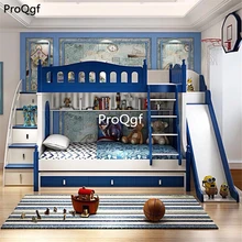 Ngryise 1 комплект детская пуховая кровать для спальни темно-синего цвета