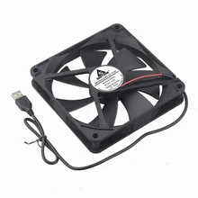 Gdstime – ventilateur de refroidissement pour boîtier d'ordinateur, 5V DC, USB 14025, 14cm, 140x140x25mm, 140MM, 1 pièce 