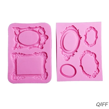 

2Pcs DIY Photo Frame Pendant Molds Slilcone UV Resin Molds Jewelry Making Tools