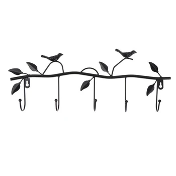 

Home Vintage Bird Hook Five Hook Wall Hanger Kitchen Decoration Hook Bathroom Accessories