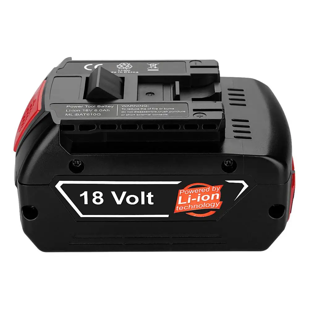 

For Bosch 18V 6000mAh Power Tools Battery Rechargeable Batteries Pack Cordless for Bosch Drill BAT609 BAT618 3601H61S10 JSH180